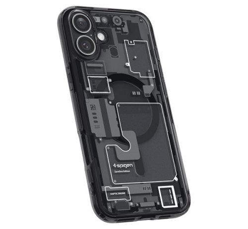 Spigen Ultra Hybrid MagFit Apple iPhone 16 Plus tok, Zero One, fekete ACS08078