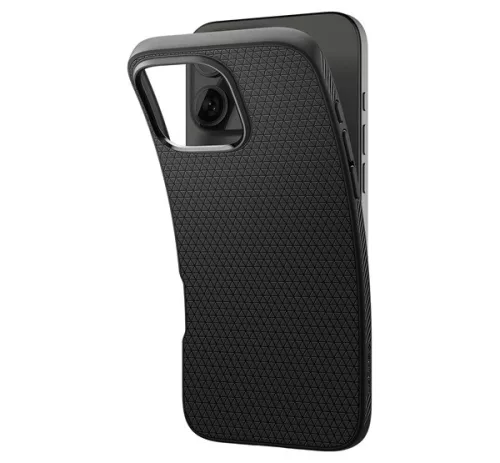 Spigen Liquid Air Apple iPhone 16 Pro Max tok, Matte Black, fekete ACS07988