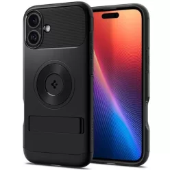   Spigen Slim Armor MagFit iPhone 16 tok, MagSafe, fekete ACS08227