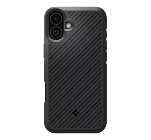 Spigen Core Armor Apple iPhone 16 tok, Matte Black, fekete ACS08220