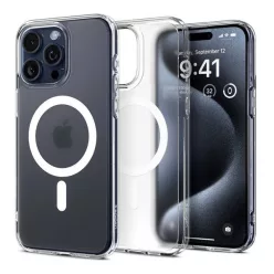  Spigen Ultra Hybrid MagFit Apple iPhone 16 Pro tok, MagSafe, Frost Clear, átlátszó