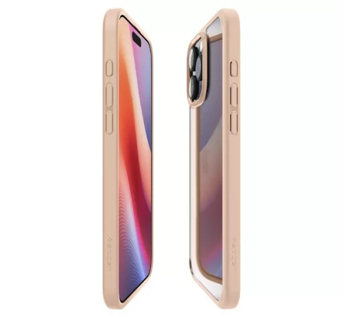 Spigen Ultra Hybrid Apple iPhone 16 Pro tok, Rose Titanium, átlátszó-rozéarany
