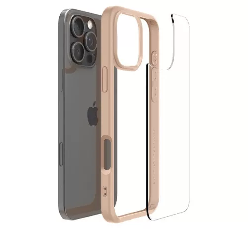 Spigen Ultra Hybrid Apple iPhone 16 Pro tok, Rose Titanium, átlátszó-rozéarany