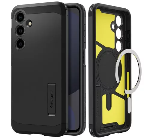 Spigen Tough Armor MagFit Samsung Galaxy S24 FE tok, MagSafe, Black, fekete