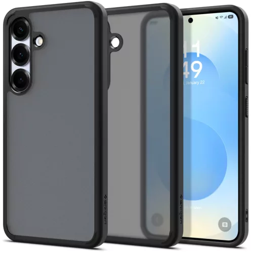 Spigen Ultra Hybrid Samsung Galaxy S25+ tok, Frost Black, fekete