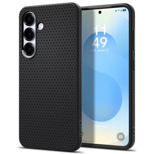 Spigen Liquid Air Samsung Galaxy S25+ tok, Matte Black, fekete