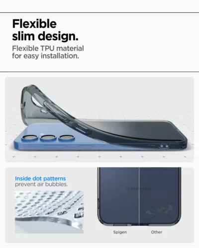 Spigen Liquid Crystal Samsung Galaxy S25+ tok, Space Crystal, átlátszó