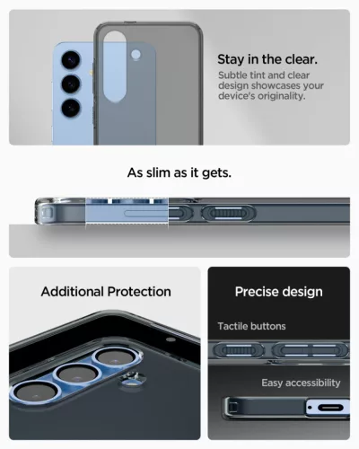 Spigen Liquid Crystal Samsung Galaxy S25+ tok, Space Crystal, átlátszó
