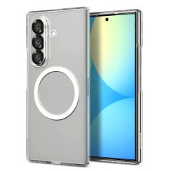   Spigen Airskin Mag Samsung Galaxy Z Fold 7 tok, MagSafe, Crystal Clear, átlátszó-fehér