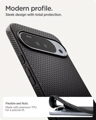 Spigen Liquid Air Pixel 10 / Pixel 10 Pro tok, Matte Black, fekete