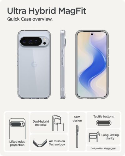 Spigen Ultra Hybrid Pixel 10 Pro XL tok, Crystal Clear, átlátszó