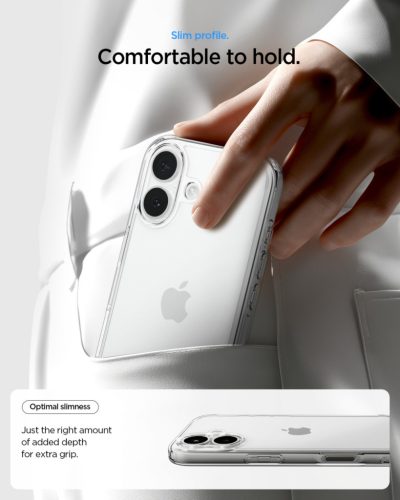 Spigen Ultra Hybrid Apple iPhone 17 tok, Crystal Clear, átlátszó