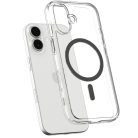 Spigen Ultra Hybrid Magfit Apple iPhone 17 tok, MagSafe, Clear Graphite, szürke