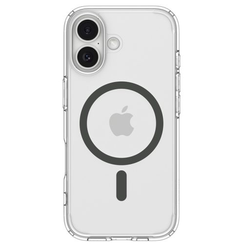 Spigen Ultra Hybrid Magfit Apple iPhone 17 tok, MagSafe, Clear Graphite, szürke