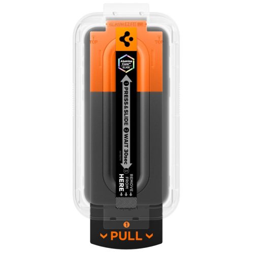 Spigen Glas.tR EZ Fit Pro HD Apple iPhone 17 Pro Max / 16 Pro Max tempered kijelzővédő fólia felhelyező kerettel (1db)