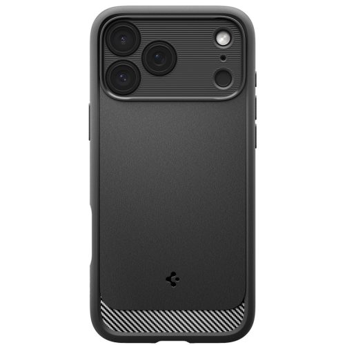 Spigen Rugged Armor MagFit Apple iPhone 17 Pro tok, MagSafe, Matte Black, fekete