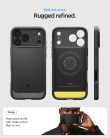 Spigen Rugged Armor MagFit Apple iPhone 17 Pro tok, MagSafe, Matte Black, fekete