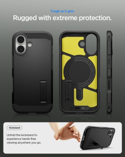 Spigen Tough Armor T MagFit Apple iPhone 17 tok, MagSafe, fekete