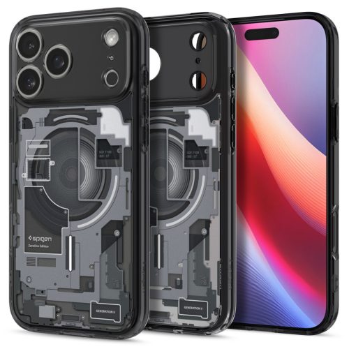 Spigen Ultra Hybrid MagFit Apple iPhone 17 Pro tok, MagSafe, Zero One, fekete