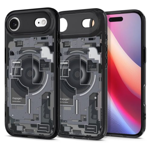 Spigen Ultra Hybrid MagFit Apple iPhone Air (2025) tok, MagSafe, Zero One, fekete