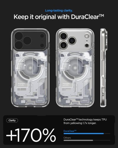 Spigen Ultra Hybrid MagFit Apple iPhone 17 Pro tok, MagSafe, Zero One, fehér