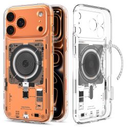   Spigen Ultra Hybrid MagFit Apple iPhone 17 Pro tok, MagSafe, Neo One, átlátszó