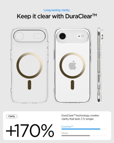 Spigen Ultra Hybrid MagFit Apple iPhone Air (2025) tok, MagSafe, Clear Gold, átlátszó-arany