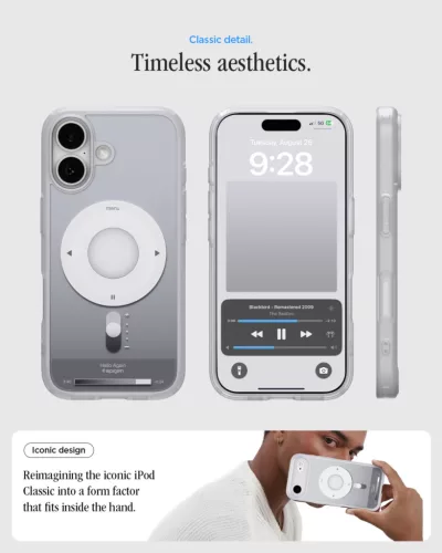 Spigen Ultra Hybrid MagFit Apple iPhone 17 tok, MagSafe, Classic Silver, ezüst