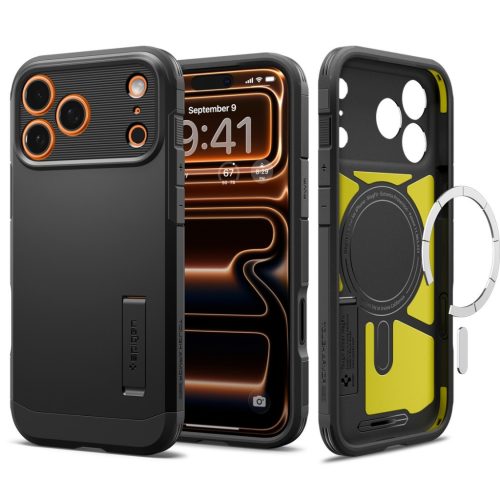 Spigen Tough Armor T MagFit Apple iPhone 17 Pro Max tok, MagSafe, fekete