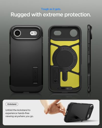 Spigen Tough Armor T MagFit Apple iPhone Air (2025) tok, MagSafe, fekete