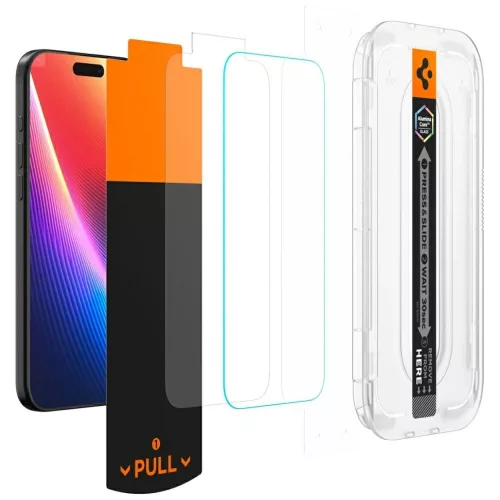 Spigen Glas.tR EZ Fit Privacy HD Apple iPhone 17 Pro Max / 16 Pro Max tempered kijelzővédő fólia felhelyező kerettel