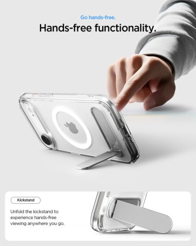 Spigen Ultra Hybrid S MagFit Apple iPhone Air (2025) tok, MagSafe, Clear White, átlátszó-fehér