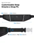 Spigen Dynamic Shield A710 univerzális vízállló övtáska futáshoz / sportoláshoz / túrázáshoz, fekete