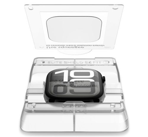 Spigen EliteShield EZ Fit Apple Watch 11 / Watch 10 42mm kijelzővédő fólia felhelyező kerettel (2db)