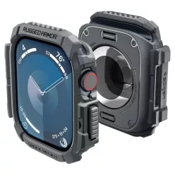   Spigen Rugged Armor Apple Watch 11 / Watch 10 46mm tok, Dark Grey, szürke