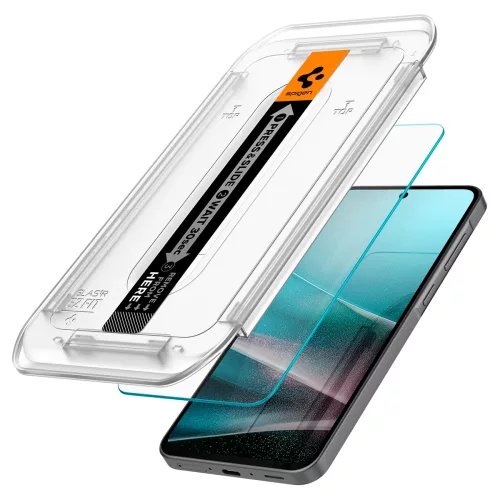 Spigen Glas.tR SLIM EZ Fit Samsung Galaxy A36 tempered kijelzővédő fólia felhelyező kerettel (2db)