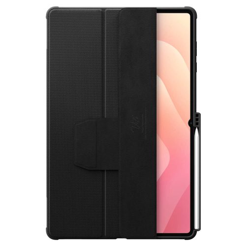 Spigen Rugged Armor Pro Samsung Galaxy Tab S11 Ultra tok ceruza tartóval, kitámasztóval, fekete