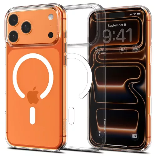 Spigen Crystal Flex Apple iPhone 17 Pro Max Crystal Clear tok, MagSafe, átlátszó