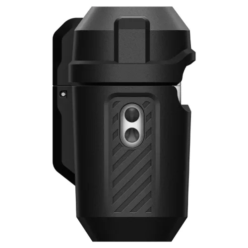 Spigen Lock Fit Apple Airpods Pro 3 fülhallgató tok, karabinerrel, matt fekete