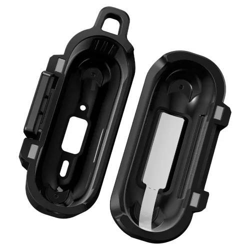 Spigen Lock Fit Apple Airpods Pro 3 fülhallgató tok, karabinerrel, matt fekete