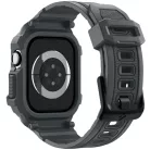 Spigen Rugged Armor Pro 2 Apple Watch 10-11 (46 mm) szíj / tok, Dark Gray, sötétszürke