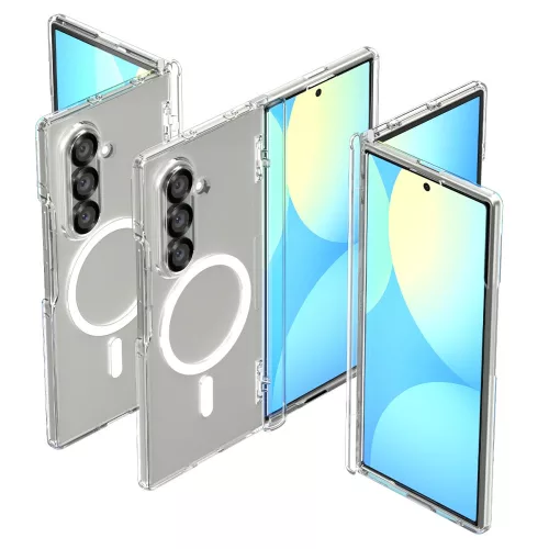 Spigen Ultra Hybrid Pro Magfit Samsung Galaxy Z Fold 7 tok, MagSafe, átlátszó