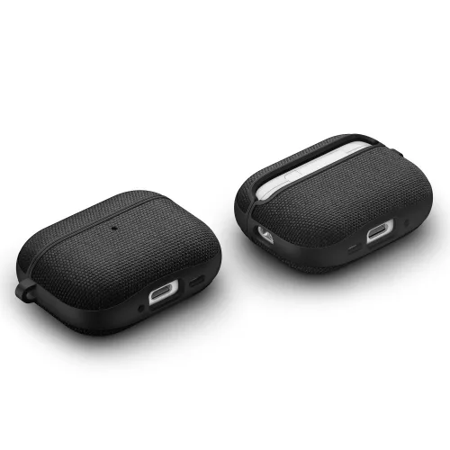 Spigen Urban Fit Apple AirPods Pro 3 tok, karabinerrel, Black, fekete