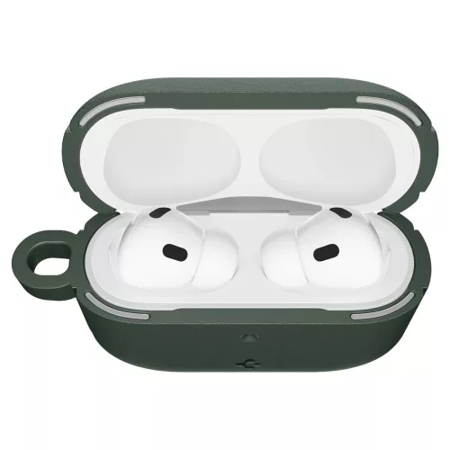 Spigen Vault Apple AirPods Pro 3 tok, karabinerrel, Midnight Green, sötétzöld