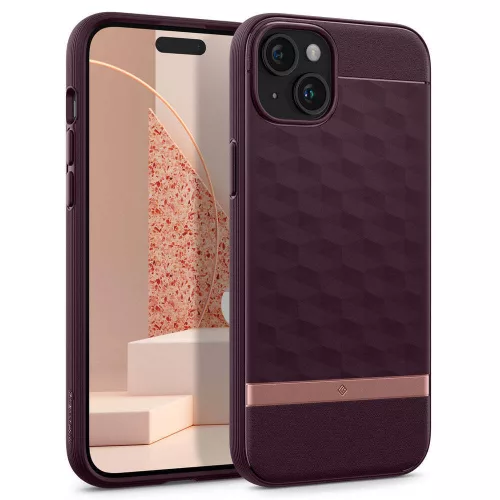 Spigen Caseology Parallax Mag Apple iPhone 15 Burgundy MagSafe tok, burgundi