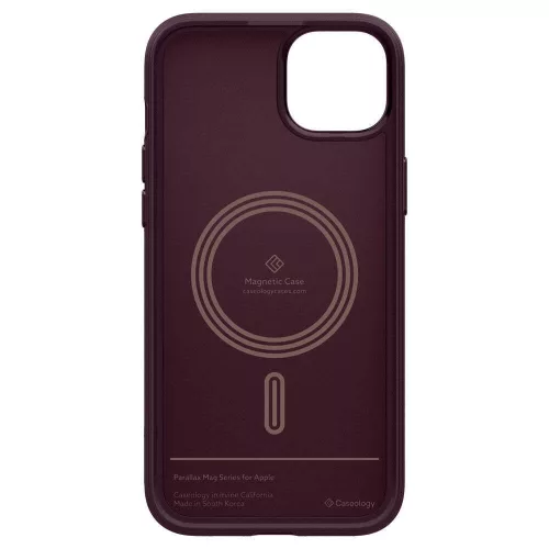 Spigen Caseology Parallax Mag Apple iPhone 15 Burgundy MagSafe tok, burgundi