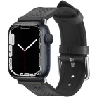 Spigen Retro Fit Apple Watch Ultra 3 / 2 / 1 49mm 10 46mm / 9 / 8 / 7 45mm / SE (2 / 1) / 6 / 5 / 4 44mm / 3 / 2 / 1 42mm műbőr szíj, fekete