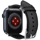 Spigen Retro Fit Apple Watch Ultra 3 / 2 / 1 49mm 10 46mm / 9 / 8 / 7 45mm / SE (2 / 1) / 6 / 5 / 4 44mm / 3 / 2 / 1 42mm műbőr szíj, fekete