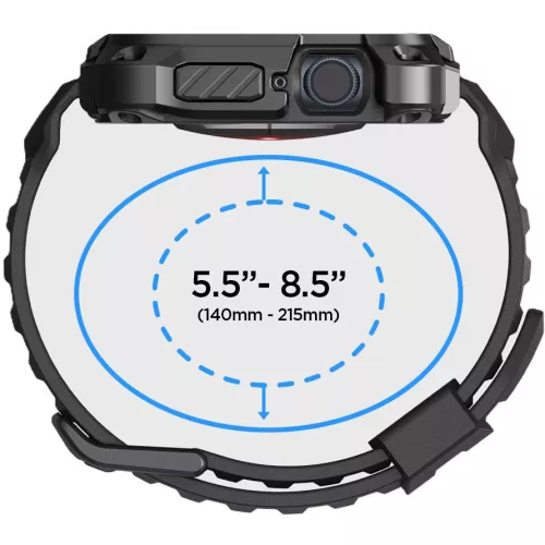 Spigen Tough Armor Pro Metal Apple Watch 7-9 (45 mm) tok / szíj, fekete