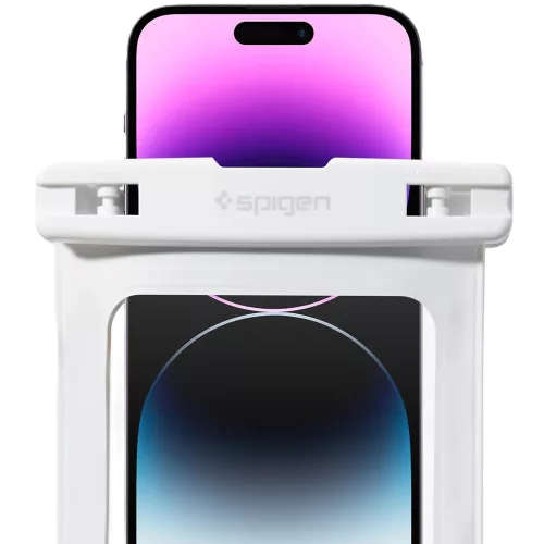 Spigen Aqua Shield A601 univerzális vízálló tok, fehér, 2 db / csomag